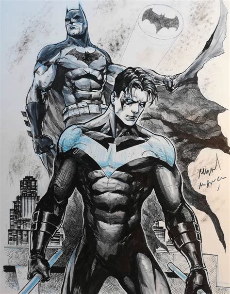 Batman And Nightwing Art By Miguel Mendonca Rdccomics