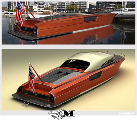 Motart Mustang Wooden Speed Boat