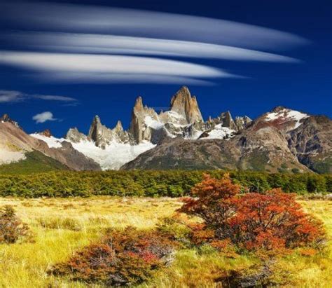 Mount Fitz Roy Los Glaciares National Park Patagonia Argentina Los
