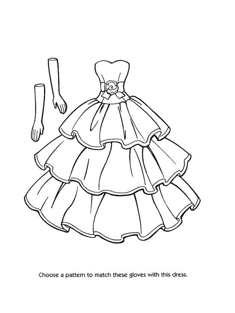 Outfit Coloring Pages At Free Printable