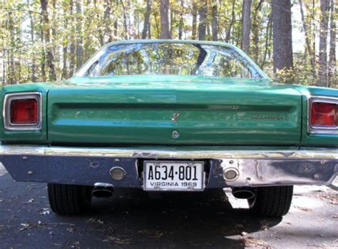 1969 Plymouth Roadrunner 2dr Ht Original Paint Code 99 Rally Green For