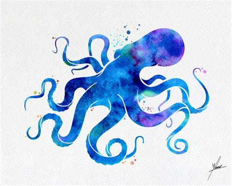 Watercolor Octopus At Getdrawings Free Download