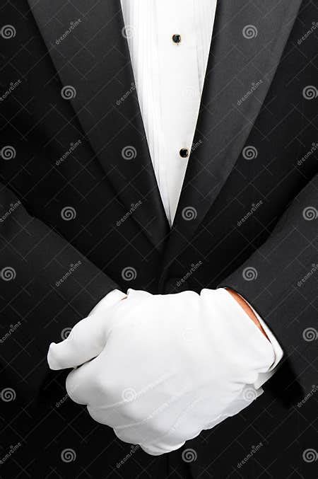 Butler With Hands In Front Of Body Stock Image Image Of Hospitality