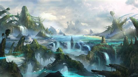 Anime Waterfall Wallpapers Top Free Anime Waterfall Backgrounds