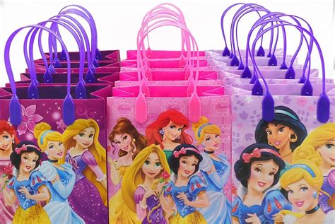 12pcs Disney Princess Favor Treat Bags For Birthday Party Etsy
