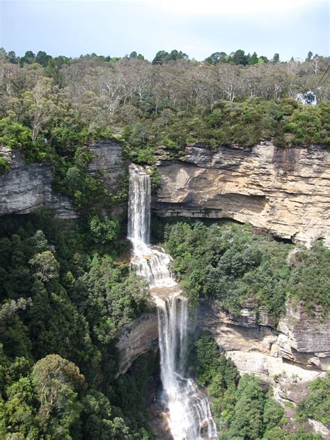 Katoomba Falls Overflowing After A Rainstorm At The Blue Mountains