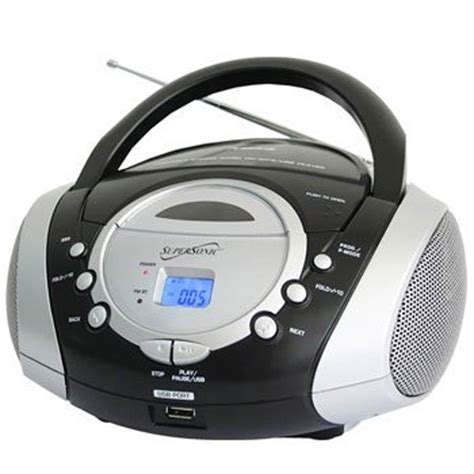 Supersonic Supersonic Sc508 Portable Mp3cd Player With Amfm Radio