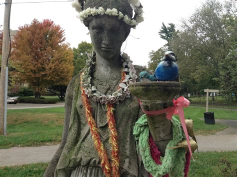 Heres Whats Up With The Bird Lady Statue In Kansas Citys Brookside