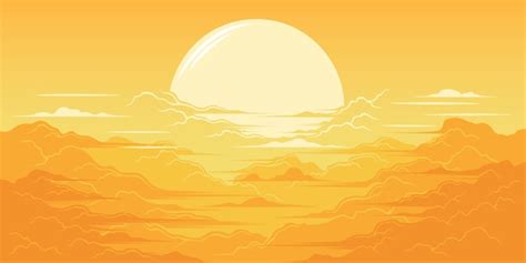 Premium Vector Beautiful Sunrise Illustration