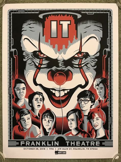 Stephen King It Pennywise Art Print Horror Movie Poster Mondo Ryan Brinkerhoff EBay Horror