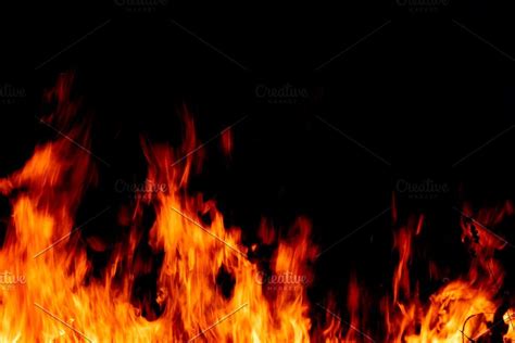 Fire On Black Background Featuring Fire Background And Black Black
