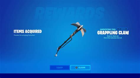 How To Get Code For Grappling Claw Pickaxe In Fortnite Free Grappling