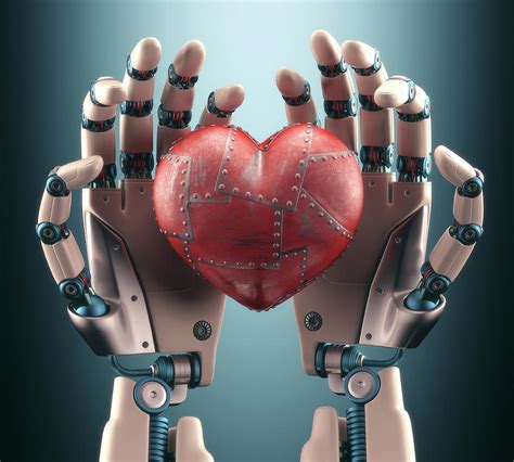 Robotic Hands Holding Heart Photograph By Ktsdesign Pixels
