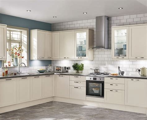 Light Grey Kitchen With White Worktops Howdens Joinery Groupon