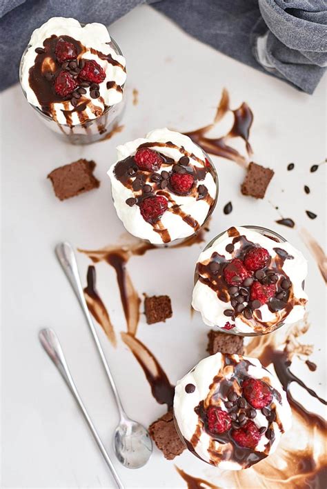 Raspberry Brownie Cheesecake Trifles Recipe Cookme Recipes