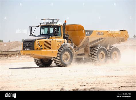 Large Earth Moving Truck On Building Site Stock Photo Alamy