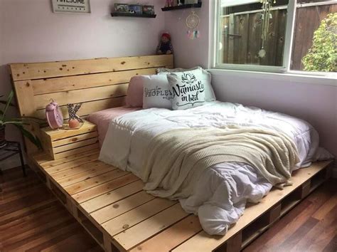Cheap And Easy Diy Wood Pallet Projects In 2020 Pallet Bed Frame Diy Bed Frame Design Diy