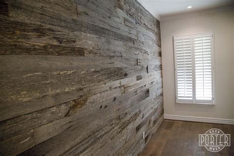 Reclaimed Tobacco Barn Grey Wall Covering