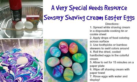 Sensory Eggs Easter Egg Dye Shaving Cream Easter Eggs Easter Eggs