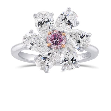 Argyle Fancy Intense Purplish Pink Diamond Ring Sku 298901 2 86ct Tw