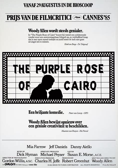 la rosa púrpura de el cairo the purple rose of cairo 1985 c rtelesmix