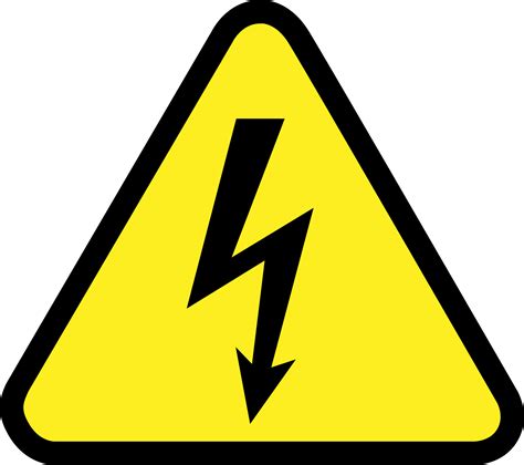 Industrial Safety Electric Danger Sign Png Clipart Full Size