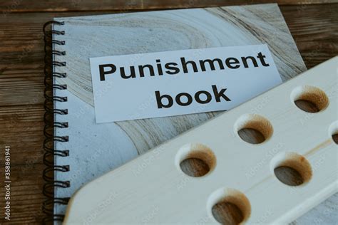 Punishment Book Wooden Paddle For Spanking On Headmasters Or Teacher
