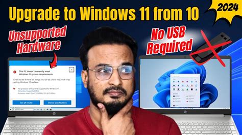 Upgrade To Windows 11 From Windows 10 On An Unsupported Pc Without