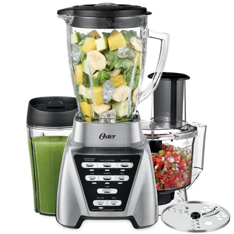 Sunbeam® Blstmbcbf000 Oster Pro 1200 7 Speed Stainless Steel Blender W Go Cup And Food Processor