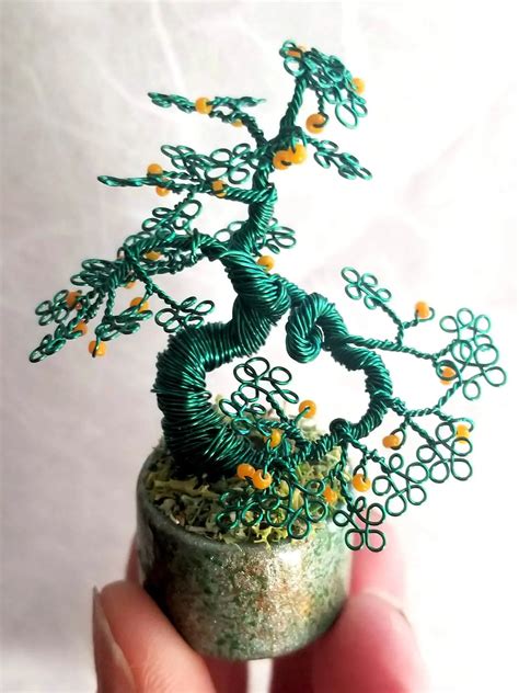 Moyogi Miniature Wire Bonsai Tree A Cottage In The Forest