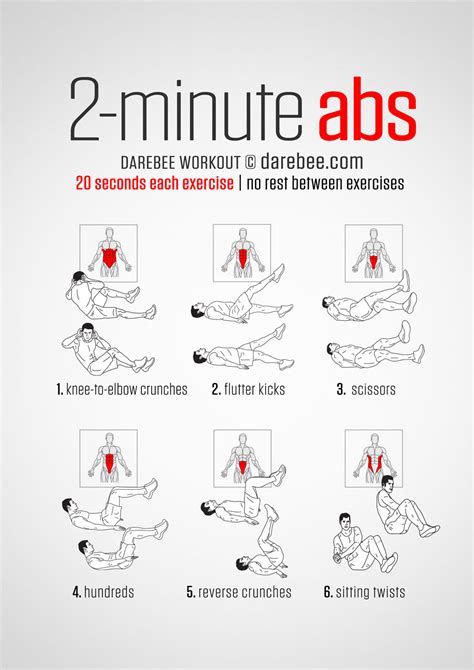 20 Stomach Fat Burning Ab Workouts From NeilaRey Com TrimmedandToned