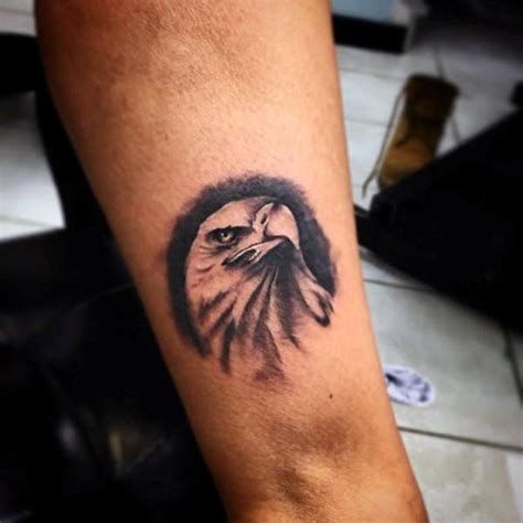 Small Soaring Eagle Tattoo 90 Bald Eagle Tattoo Designs For Men