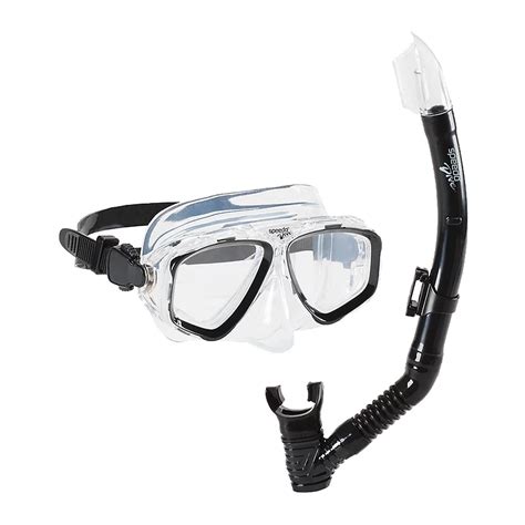 Speedo Recreation Snorkel Set Black Sport Chek