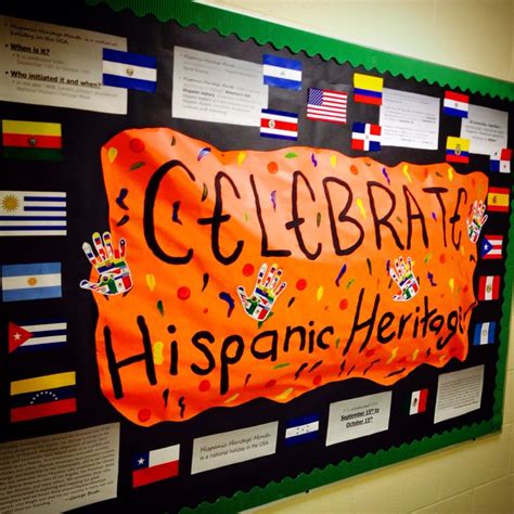 Celebrate Hispanic Heritage Month Bulletin Board Educational Bb