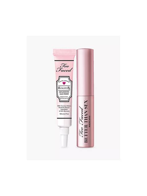 too faced better than sex mascara and hangover primer essentials makeup t set at john lewis