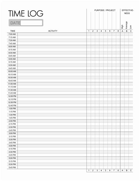 Time Management Sheet And Printable Time Management Sheets Or Time