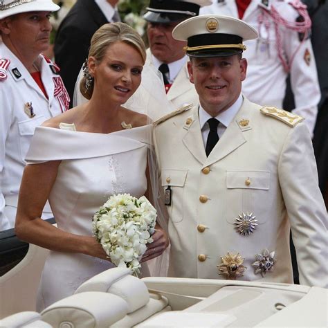 Princess Charlene And Prince Albert Ii Of Monaco On Their Wedding Day Nupcial Ceremonias De