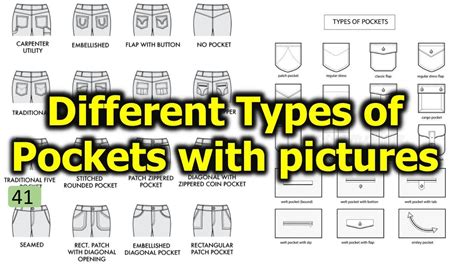 Different Types Of Pocket With Pictures Psbd24 Youtube