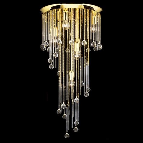 Date of manufacture declared on all art deco lights. Kolarz Art Deco Crystal Ceiling Light Gold C650 17/40 Free ...