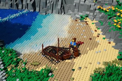Enormous Lego Castle Dominates The Shoreline The Brothers Brick