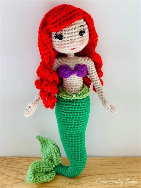 Crochet Pattern Ariel Doll The Little Mermaid Crochet Amigurumi