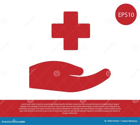 Red Cross Hospital Medical Icon Isolated On White Background First Aid