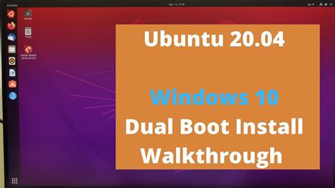 How To Install Ubuntu 2004 Alongside Windows 10 For Dual Boot Step