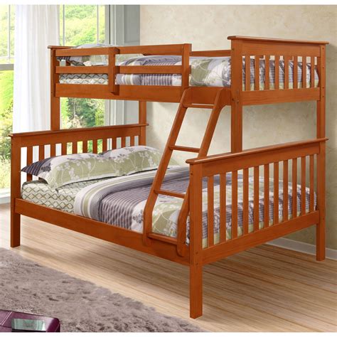 Donco Kids Twin Over Full Mission Bunk Bed