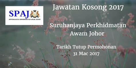 Senarai jawatan kosong kerajaan terkini bulan oktober sehingga november 2014 ! Suruhanjaya Perkhidmatan Awam Johor Jawatan Kosong SPAJ 31 ...