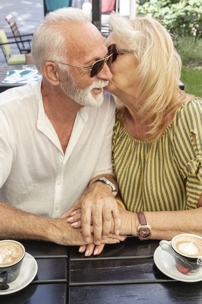 Free Old Woman Kissing Her Husband On The Cheek Free Photo Nohatcc