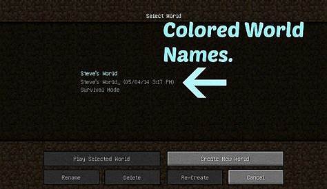 What Are Good Names For Minecraft - This represents perhaps the most