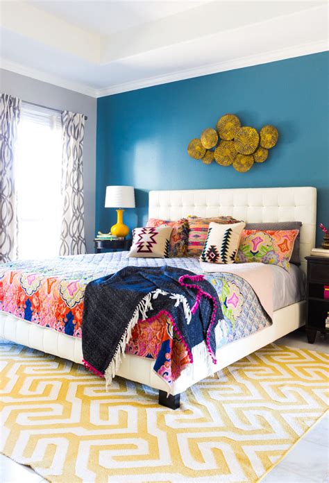 5 Steps To A Colorful Boho Bedroom Design Improvised