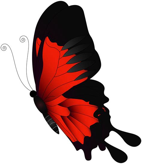 Butterfly Flight Red Flying Butterfly Png Clip Art Png Download