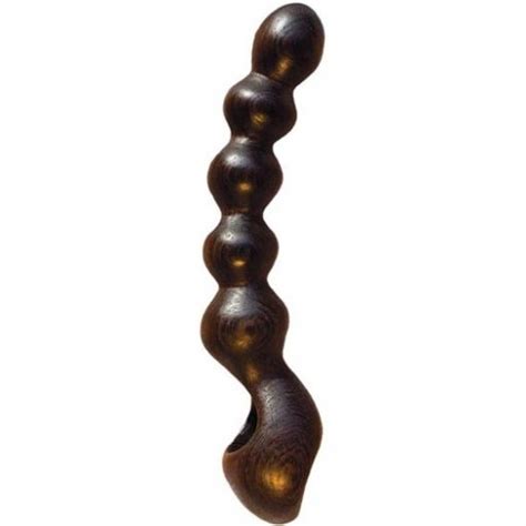 nobessence linger hard wood anal beads sex toys at adult empire